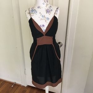 Olga Kapustina-Black and Brown Dress